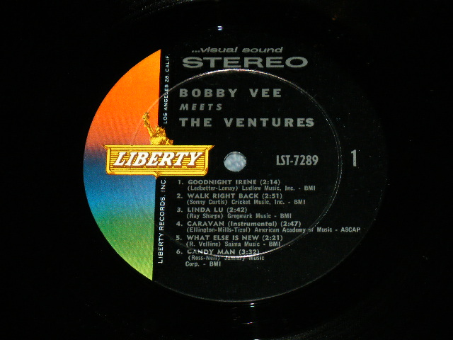 画像: THE VENTURES & BOBBY VEE - BOBBY VEE MEETS THE VENTURES ( Matrix Number  S1/S2 2  : Ex+/Ex++ )  / 1963 US AMERICA ORIGINAL STEREO  Used  LP