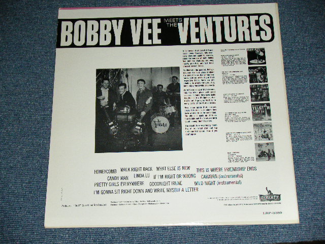 画像: THE VENTURES & BOBBY VEE - BOBBY VEE MEETS THE VENTURES ( Matrix Number  1-SIDE 1/RE 1-SIDE 2  : Ex+++/MINT- )  / 1963 US AMERICA ORIGINAL MONO Used  LP