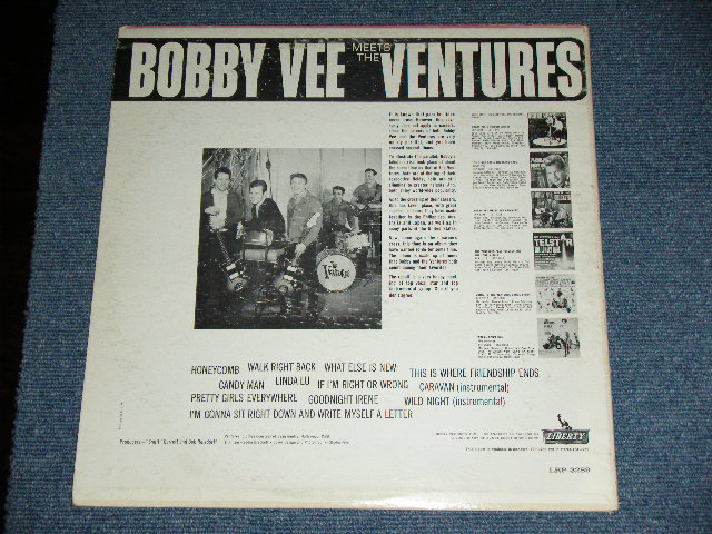 画像: THE VENTURES & BOBBY VEE - BOBBY VEE MEETS THE VENTURES ( Matrix Number  S1/S2 : Ex/Ex+ ) / 1963 US AMERICA ORIGINAL MONO Used  LP