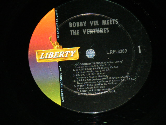 画像: THE VENTURES & BOBBY VEE - BOBBY VEE MEETS THE VENTURES ( Matrix Number  1-SIDE 1/RE 1-SIDE 2  : Ex/Ex+ )  / 1963 US AMERICA ORIGINAL MONO Used  LP
