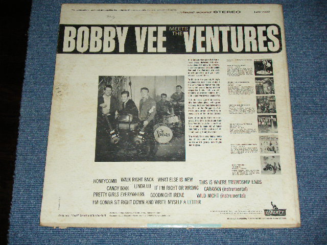 画像: THE VENTURES & BOBBY VEE - BOBBY VEE MEETS THE VENTURES ( Matrix Number  S1/S2 2  : Ex-/Ex; few WARP )  / 1963 US AMERICA ORIGINAL STEREO  Used  LP