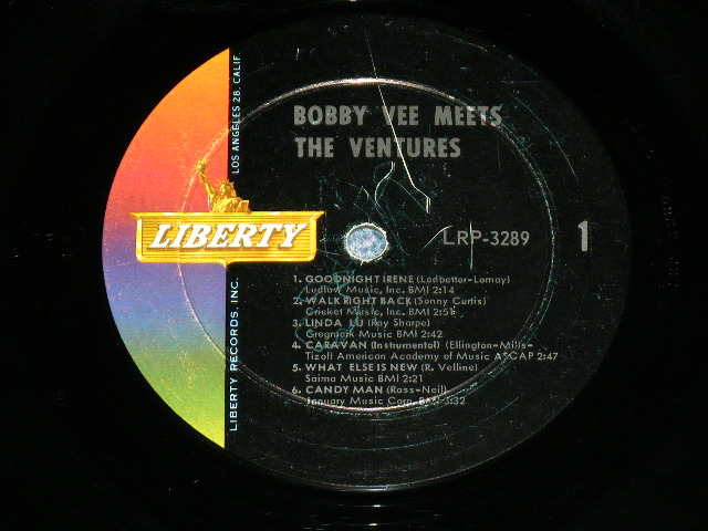 画像: THE VENTURES & BOBBY VEE - BOBBY VEE MEETS THE VENTURES ( Matrix Number  1-SIDE 1/RE 1-SIDE 2  : VG+/Ex )  / 1963 US AMERICA ORIGINAL MONO Used  LP