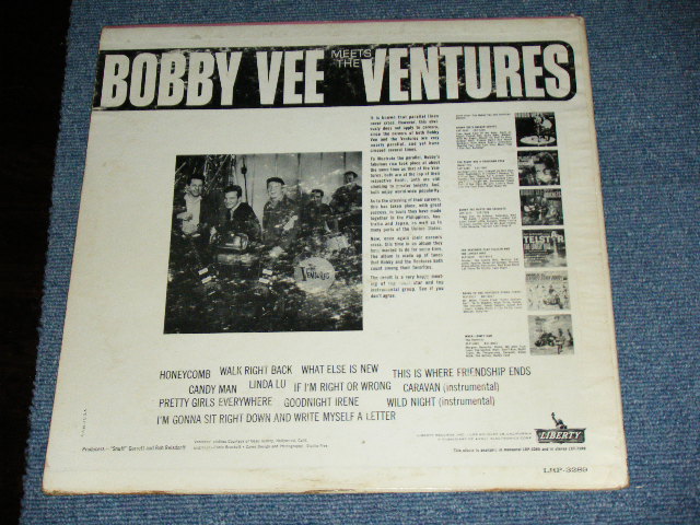 画像: THE VENTURES & BOBBY VEE - BOBBY VEE MEETS THE VENTURES ( Matrix Number  1-SIDE 1/RE 1-SIDE 2  : VG+/Ex )  / 1963 US AMERICA ORIGINAL MONO Used  LP