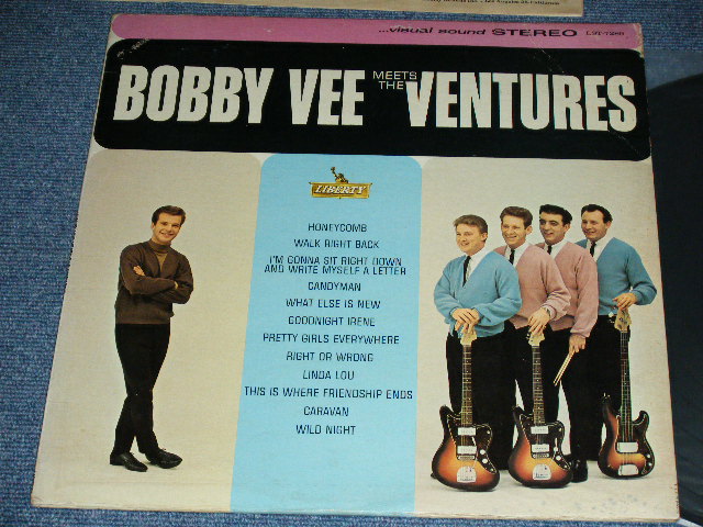 画像1: THE VENTURES & BOBBY VEE - BOBBY VEE MEETS THE VENTURES ( Matrix Number  S1/S2 2  : Ex+/MINT- )  / 1963 US AMERICA ORIGINAL STEREO  Used  LP