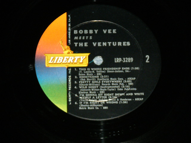 画像: THE VENTURES & BOBBY VEE - BOBBY VEE MEETS THE VENTURES ( Matrix Number  S1/S2 : Ex/Ex+++ ) / 1963 US AMERICA ORIGINAL MONO Used  LP