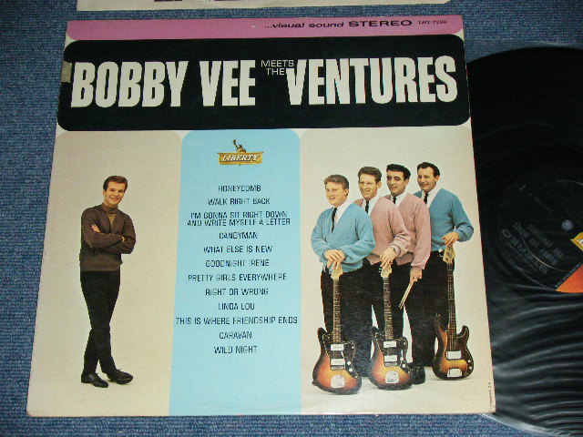 画像1: THE VENTURES & BOBBY VEE - BOBBY VEE MEETS THE VENTURES ( Matrix Number  -1 SIDE 1/-1 SIDE 2  : Ex+/Ex++ )  / 1963 US AMERICA ORIGINAL STEREO  Used  LP