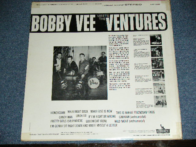 画像: THE VENTURES & BOBBY VEE - BOBBY VEE MEETS THE VENTURES ( Matrix Number  -1 SIDE 1/-1 SIDE 2  : Ex++/MINT- )  / 1963 US AMERICA ORIGINAL STEREO  Used  LP