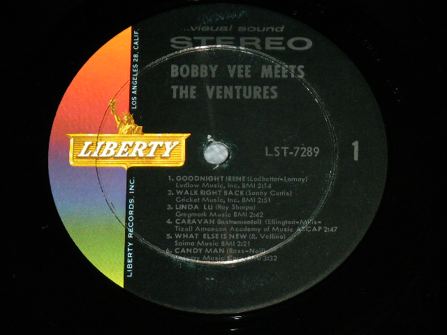 画像: THE VENTURES & BOBBY VEE - BOBBY VEE MEETS THE VENTURES ( Matrix Number  -1 SIDE 1/-1 SIDE 2  : Ex++/MINT- )  / 1963 US AMERICA ORIGINAL STEREO  Used  LP