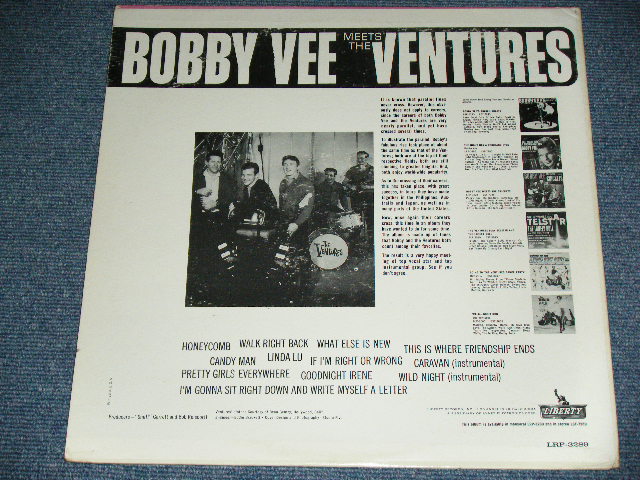 画像: THE VENTURES & BOBBY VEE - BOBBY VEE MEETS THE VENTURES ( Matrix Number  1-SIDE 1/RE 1-SIDE 2  : Ex/Ex+ )  / 1963 US AMERICA ORIGINAL MONO Used  LP