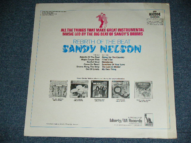 画像: SANDY NELSON - REBIRTH OF THE BEAT / 1969 UK ENGLAND ORIGINAL  Used  LP 