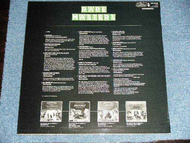 画像:  VA ( CRYSTALS+RONETTES+DARLENE LOVE+More ) - RARE MASTERS ( MINT-/ MINT )  / 1976  UK ENGLAND ORIGINAL Used LP 