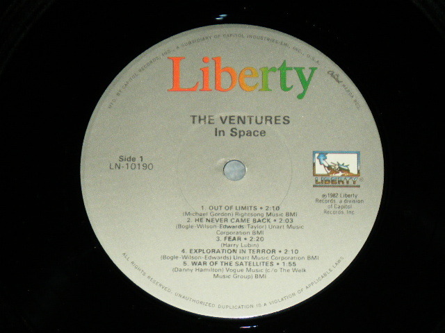 画像: THE VENTURES - IN SPACE ( Reissue 10 Tracks Version : Ex++/MINT- ) / 1982  US AMERICA REISSUE "PROMO" Used LP 