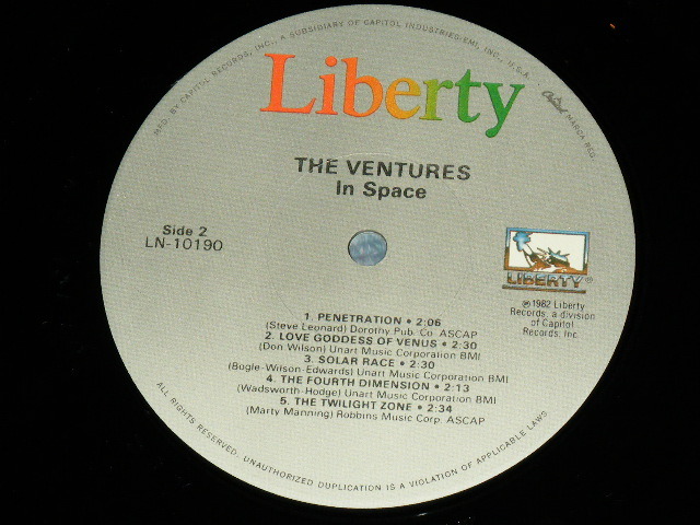 画像: THE VENTURES - IN SPACE ( Reissue 10 Tracks Version : MINT-/MINT- ) / 1982  US AMERICA REISSUE Used LP 