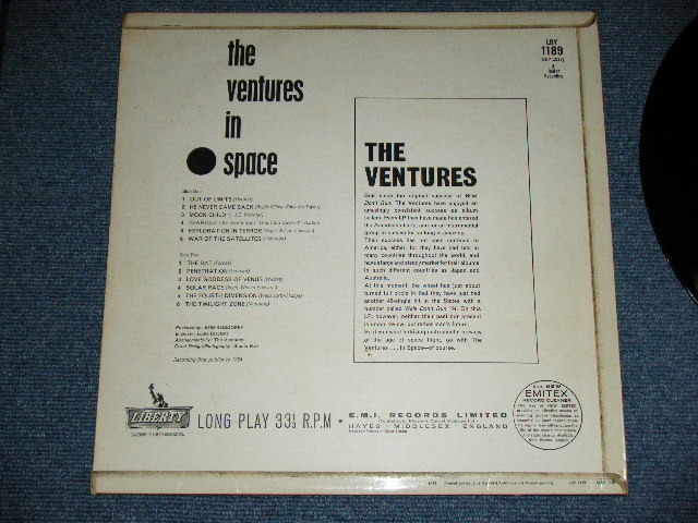 画像: THE VENTURES - IN SPACE (Matrix # LBY 1189 A-1N/LBY 1187Ｂ-1N  Ex+/Ex+) / 1964  UK ENGLAND  ORIGINAL MONO Used LP 