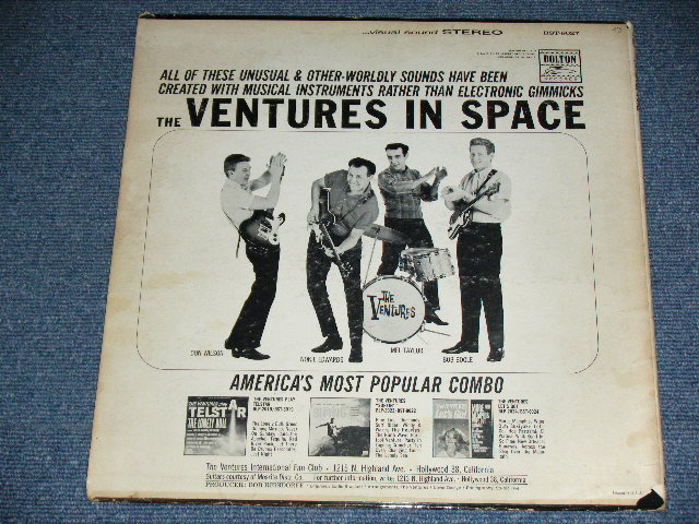 画像: THE VENTURES - IN SPACE (  BLUE with BLACK Ｐｒｉｎｔ　Ｌａｂｅｌ，Ｍａｔｒｉｘン# BST-8027-1/BST-8027-2 Ex-/Ex+ ) / 1964 US ORIGINAL Stereo LP 