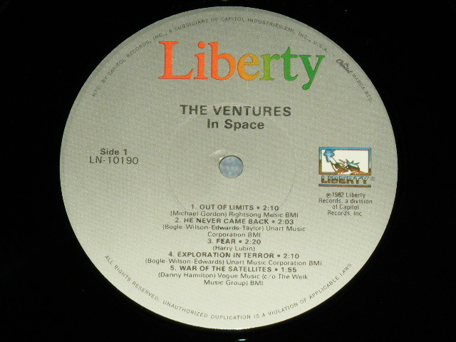 画像: THE VENTURES - IN SPACE ( Reissue 10 Tracks Version : MINT-/MINT- ) / 1982  US AMERICA REISSUE Used LP 