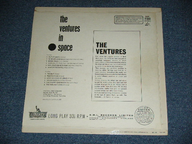 画像: THE VENTURES - IN SPACE (Matrix # SLBY 1189 A-1/SLBY 1187Ｂ-1 Ex+++/Ex+++,Ex++) / 1964  UK ENGLAND  ORIGINAL Stereo Used LP 