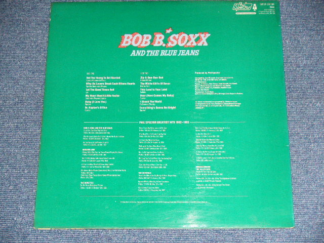 画像: BOB-B-SOXX snd The BLUE JEANS - ZIP-A-DEE DOO DAH : PHIL SPECTOR WALL OF SOUND VOL.2   ( Ex+++/MINT- )  / 1975  UK ENGLAND ORIGINAL MONO Used LP 