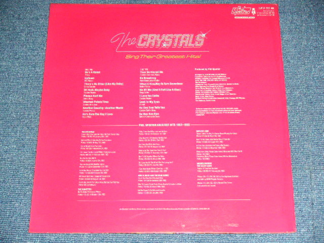 画像: The CRYSTALS - SING THEIR GREATEST HITS : PHIL SPECTOR WALL OF SOUND VOL.3  ( MINT-/ MINT- )  / 1975  UK ENGLAND ORIGINAL MONO Used LP 