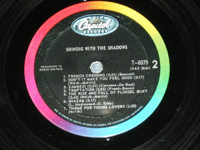 画像: THE SHADOWS - SHINDIG   ( Ex++/EX+++ ) / 1964? CANADA Only ORIGINAL Used LP 