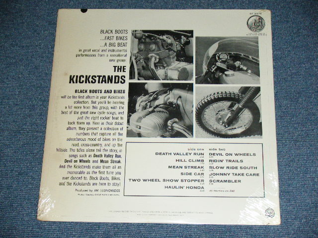 画像: THE KICKSTANDS  - BLACK BOOTS AND BIKES / 1964 US AMERICA ORIGINAL Brand New SEALED Stereo LP 