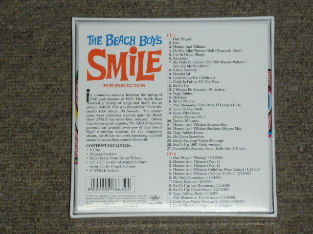 画像: THE BEACH BOYS - SMILE SESSIONS Deluxe Edition  / 2011 EUROPE ORIGINAL Brand New Sealed 2-CD  ( 2CD'S+BOOKLET+POSTER+BUTTON ) 