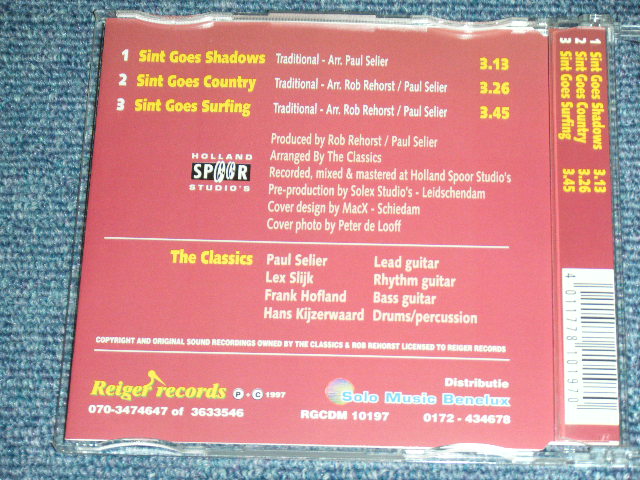 画像: the CLASSICS - SINT GOES SHADOWS  / 1997 HOLLAND ORIGINAL Brand New  Maxi- CD
