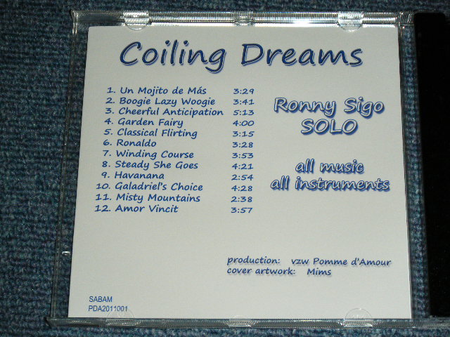 画像: RONNY SIGO  - COILING DREAMS  / 2011 BELGIUM BRAND NEW  CD-R 