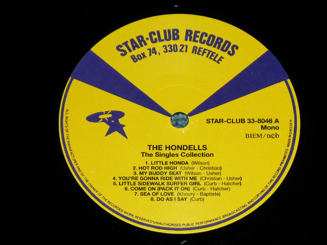 画像: THE HONDELLS - THE SINGLES COLLECTION / 1980's SWEDEN ORIGINAL Used LP