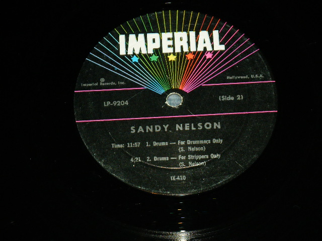 画像: SANDY NELSON -  COMPELLING PERCUSSION ( BLACK with STAR label : Ex++/Ex+ ) / 1962 US AMERICA ORIGINAL MONO Used  LP 