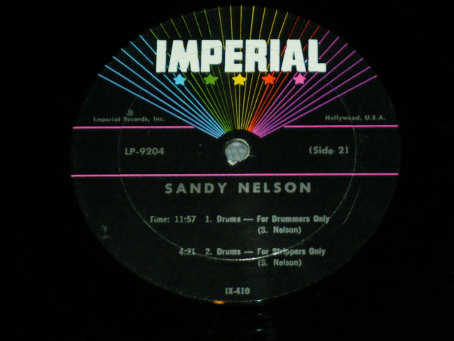 画像: SANDY NELSON -  COMPELLING PERCUSSION ( BLACK with STAR label : Ex+/Ex+ ) / 1962 US AMERICA ORIGINAL MONO Used  LP 