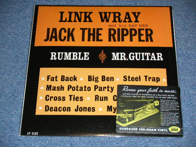 画像1: LINK WRAY and The RAY MEN - JACK THE RIPPER / 2005 US AMEWRICA REISSUE 180 Gram Heavy Weight Brane New SEALED MONO LP 