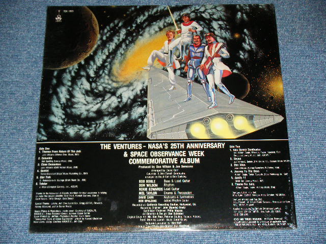 画像: The VENTURES - NASA 25TH ANNIVERSARY  / 1983 US AMERICA ORIGINAL 1st ISSUED "CLEAR WAX VINYL" Brand New SEALED LP 