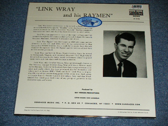 画像: LINK WRAY and The RAY MEN - JACK THE RIPPER / 2005 US AMEWRICA REISSUE 180 Gram Heavy Weight Brane New SEALED MONO LP 