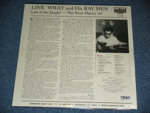 画像: LINK WRAY and The RAY MEN - LAW OF THE JUNGLE / 2005 US AMEWRICA REISSUE 180 Gram Heavy Weight Brane New SEALED MONO LP 