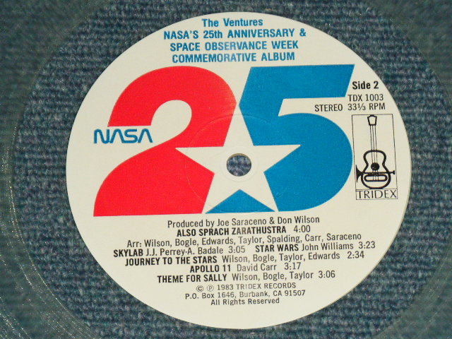 画像: The VENTURES - NASA 25TH ANNIVERSARY  / 1983 US AMERICA ORIGINAL 1st ISSUED "CLEAR WAX VINYL" UsedLP 