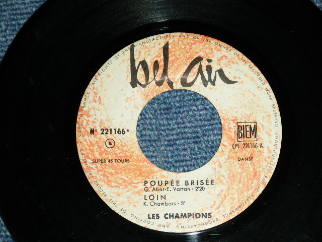 画像: LES CHAMPIONS -  INSTRUMENTAL ( Ex+,Ex/Ex+ )  / 1963 FRANCE FRENCH ORIGINAL Used 7" EP  With Picture Sleeve