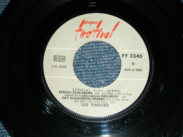 画像: LES FINGERS -  SPECIAL BLUE-JEANS ( Ex+/Ex++ )  / 1960's FRANCE FRENCH ORIGINAL Used 7" EP  With Picture Sleeve