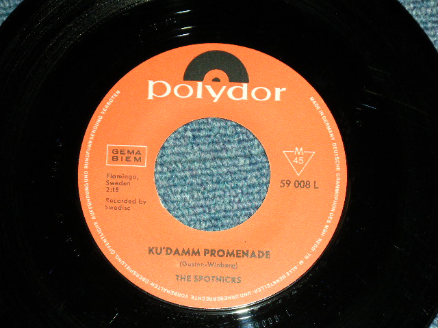 画像: SPOTNICKS, The -  KU'DAMM PROMRNADE / 1964 WEST-GERMANY GERMAN  ORIGINAL Used 7" Single  with PICTURE SLEEVE 
