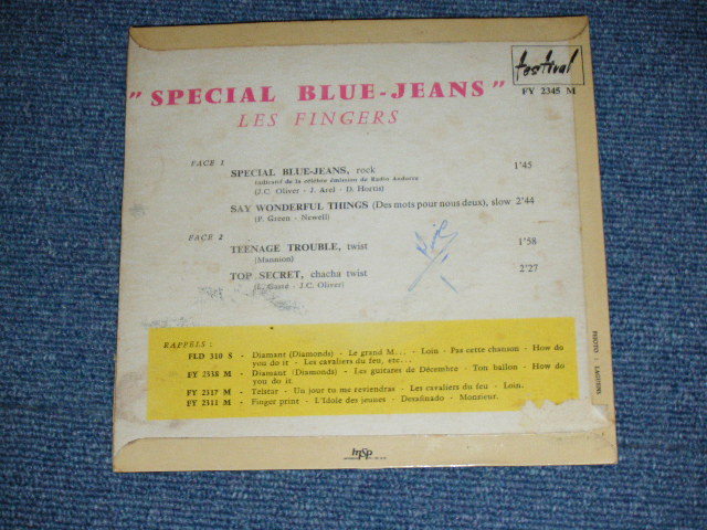 画像: LES FINGERS -  SPECIAL BLUE-JEANS ( Ex+,Ex-/Ex )  / 1960's FRANCE FRENCH ORIGINAL Used 7" EP  With Picture Sleeve