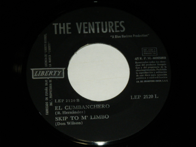 画像: THE VENTURES - MEMPHIS (With TRANTELLA) ( Ex+/Ex++ )  / 1963 SPAIN Original 7" EP With PICTURE SLEEVE 