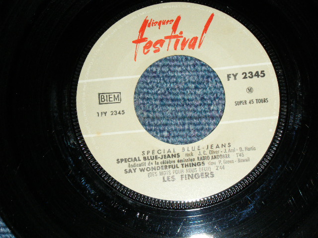 画像: LES FINGERS -  SPECIAL BLUE-JEANS ( Ex+,Ex-/Ex )  / 1960's FRANCE FRENCH ORIGINAL Used 7" EP  With Picture Sleeve