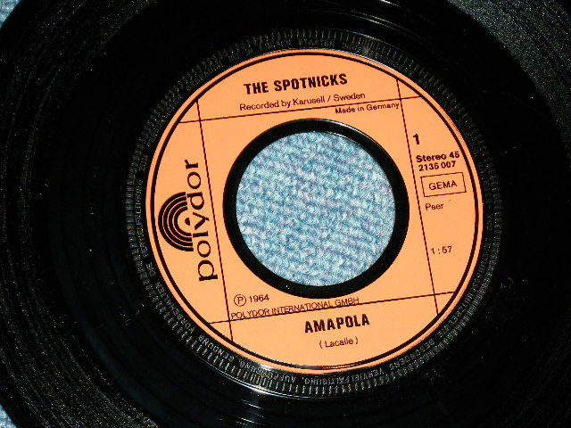 画像: SPOTNICKS, The -  AMAPOLA (GOLDEN GREATS series )   (Ex+++/MINT-  )  / 1970's  WEST-GERMANY GERMAN   Used 7" Single  with PICTURE SLEEVE 