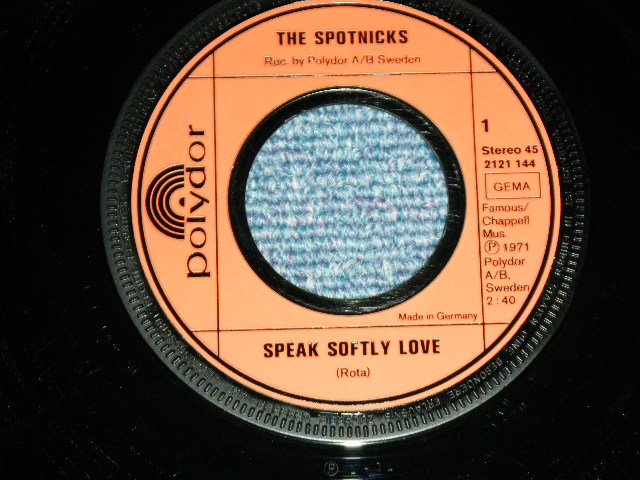 画像: SPOTNICKS, The - AMAPOLA (Ex+++/MINT-)   / 1971 WEST-GERMANY GERMAN  ORIGINAL Used 7" Single  with PICTURE SLEEVE 