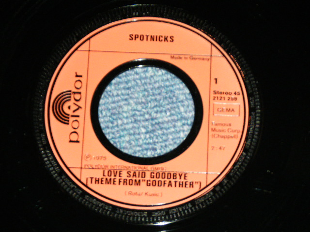 画像: SPOTNICKS, The - LOVE SAID GOODBYE   (Ex+++/MINT- )  / 1975 WEST-GERMANY GERMAN  ORIGINAL Used 7" Single  with PICTURE SLEEVE 