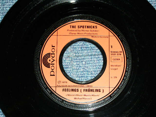 画像: SPOTNICKS, The - FEELINGS   (Ex+++/MINT- )  / 1976 WEST-GERMANY GERMAN  ORIGINAL Used 7" Single  with PICTURE SLEEVE 