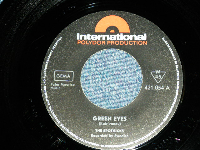 画像: SPOTNICKS, The - GREEN EYES / 1966 WEST-GERMANY GERMAN  ORIGINAL Used 7" Single  with PICTURE SLEEVE 