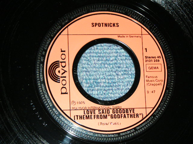 画像: SPOTNICKS, The - LOVE SAID GOODBYE   (Ex++/MINT- )  / 1975 WEST-GERMANY GERMAN  ORIGINAL Used 7" Single  with PICTURE SLEEVE 