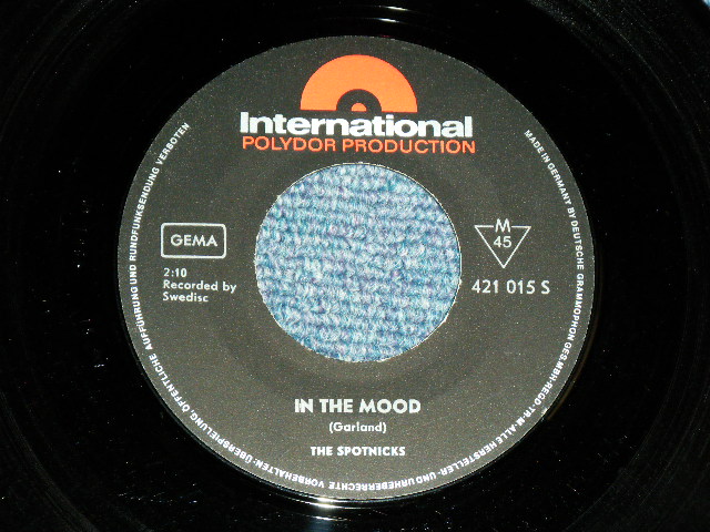 画像: SPOTNICKS, The - IN THE MOOD / 1965 WEST-GERMANY GERMAN  ORIGINAL Used 7" Single  with PICTURE SLEEVE 