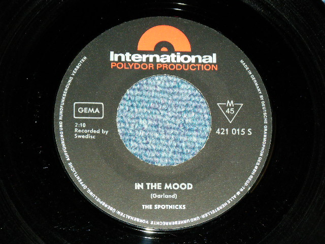 画像: SPOTNICKS, The - IN THE MOOD / 1965 WEST-GERMANY GERMAN  ORIGINAL Used 7" Single  with PICTURE SLEEVE 